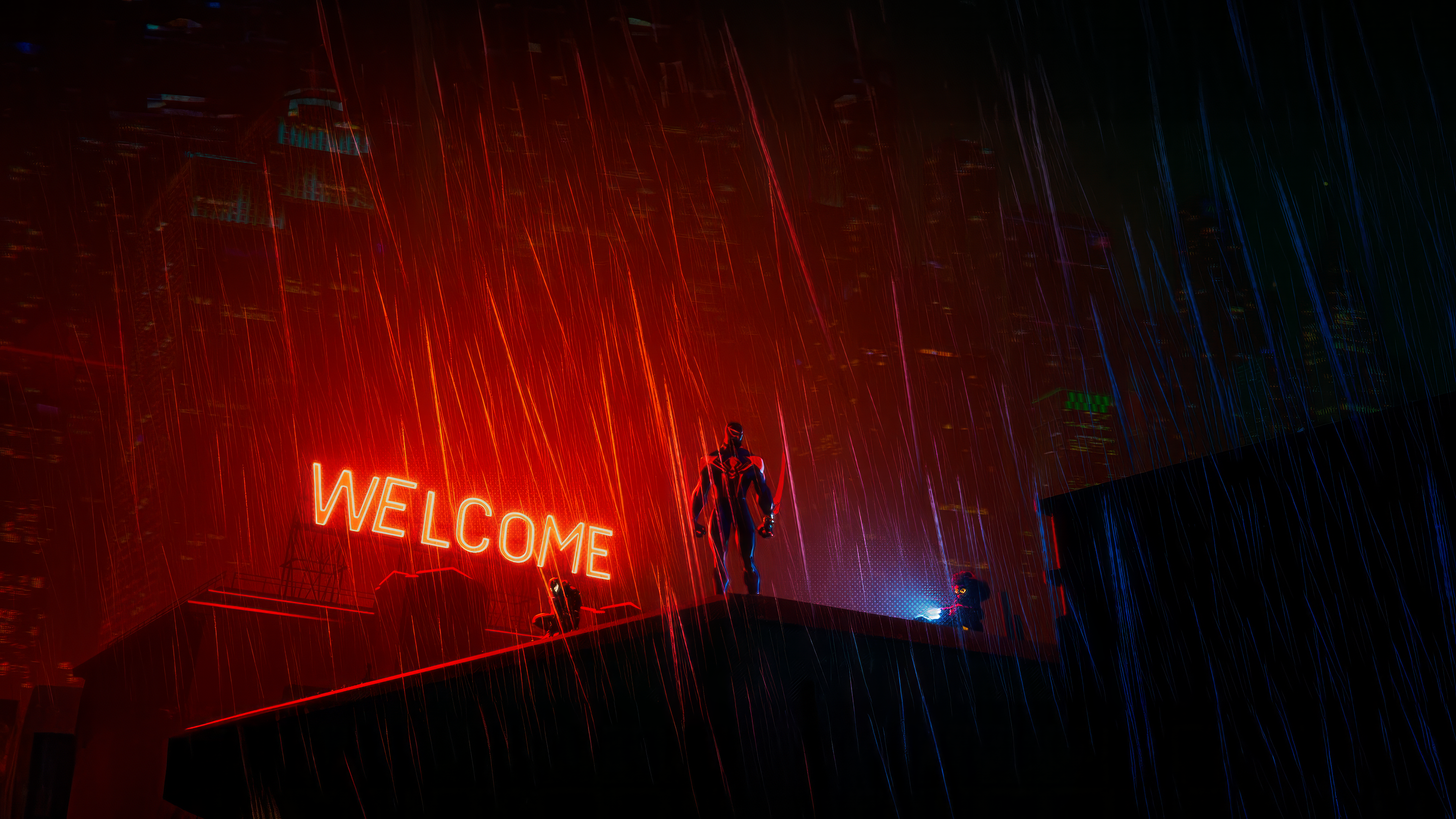 Corrupt leaders of the Spider Society in Across the Spider-Verse